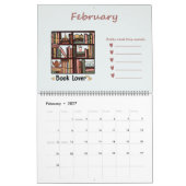 Boekenliefhebbers met boekenlijst kalender (Feb 2027)