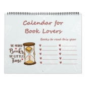Boekenliefhebbers met boekenlijst kalender (Hoes)