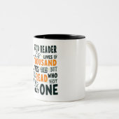 Boekenliefhebbers MUG Tweekleurige Koffiemok (Voorkant rechts)