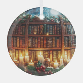 Boekenliefhebbers, ornament, personaliseren met jo glas ornament