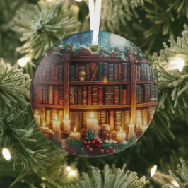 Boekenliefhebbers, ornament, personaliseren met jo glas ornament