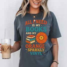 Boekenliefhebbers T-shirt, alles wat ik nodig heb T-shirt