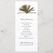 Boekenliefhebbers trouwprogramma programmakaart (Achterkant)