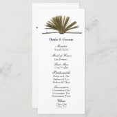 Boekenliefhebbers trouwprogramma programmakaart (Voorkant / Achterkant)