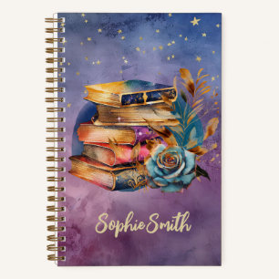 Boekenliefhebbers Whimsical Stack of Books Journal Notitieboek