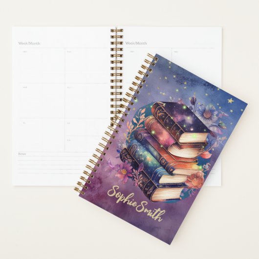 Boekenliefhebbers Whimsical Stack of Books Planner (Display)