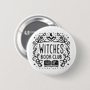 Boekenliefhebbersclub heks academie esthetiek ronde button 5,7 cm