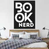 Boekennerd Leest Boeken Literatuur Canvas Afdruk (Insitu (Slaapkamer))
