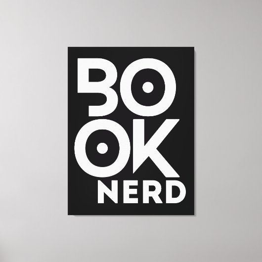 Boekennerd Leest Boeken Literatuur Canvas Afdruk (Voorkant)