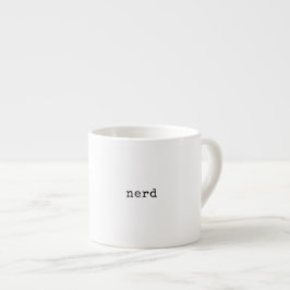 Boekennerd Minimalistische boekenwurm Espresso Kop