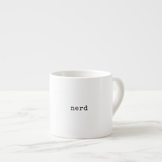 Boekennerd Minimalistische boekenwurm Espresso Kop (Voorkant rechts)