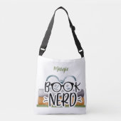 Boekennerds gepersonaliseerd crossbody tas (Voorkant)