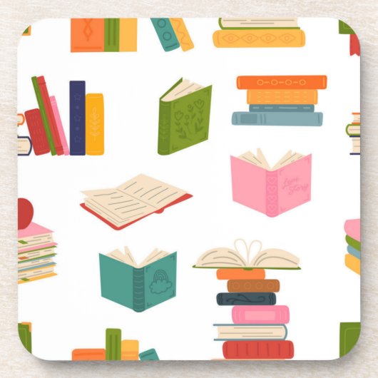 Boekenpatroon Bier Onderzetter (Voorkant)