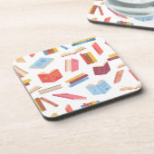 Boekenpatroon Bier Onderzetter (Linkerzijde)