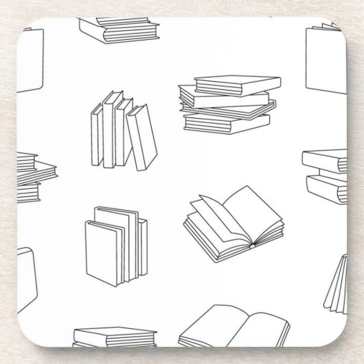 Boekenpatroon Bier Onderzetter (Voorkant)