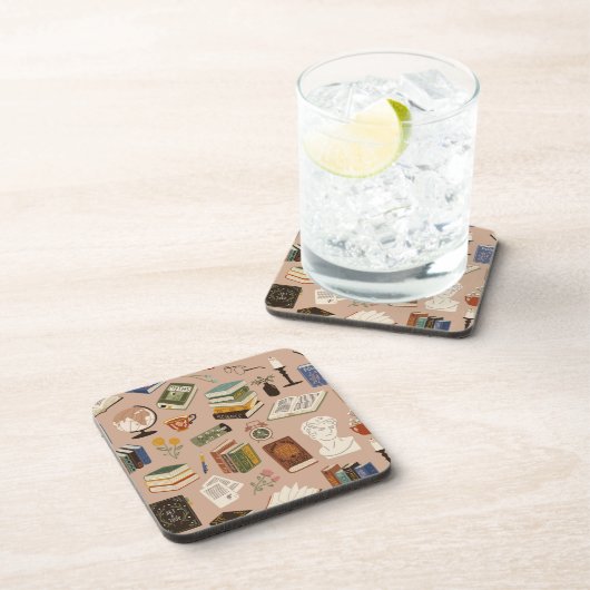Boekenpatroon Bier Onderzetter (Rechterzijde)