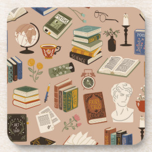 Boekenpatroon Bier Onderzetter