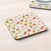 Boekenpatroon Bier Onderzetter (Linkerzijde)