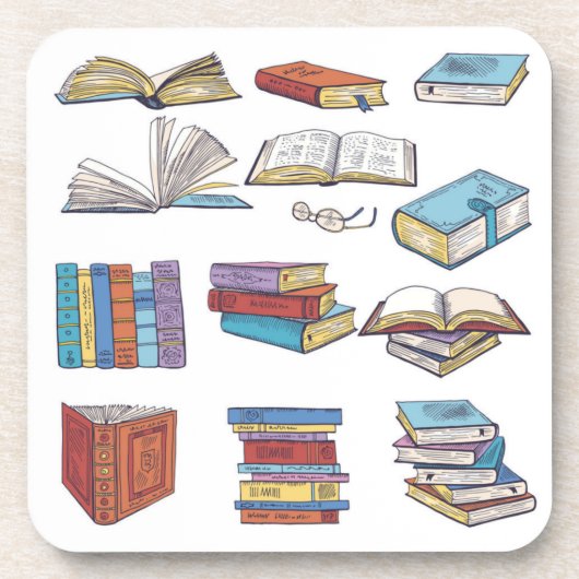 Boekenpatroon Bier Onderzetter (Voorkant)