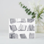Boekenpatroon Briefkaart (Staand voorkant)