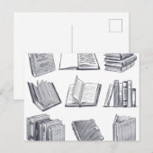 Boekenpatroon Briefkaart (Voorkant / Achterkant)