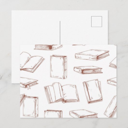 Boekenpatroon Briefkaart (Voorkant / Achterkant)