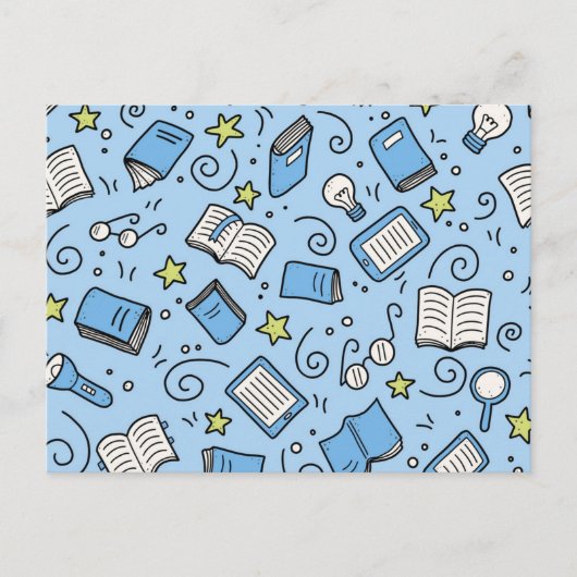 Boekenpatroon Briefkaart (Voorkant)