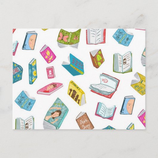 Boekenpatroon Briefkaart (Voorkant)