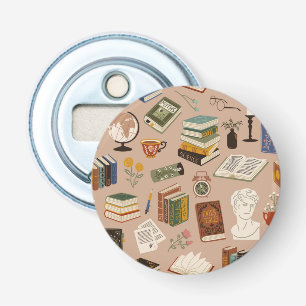Boekenpatroon Button Flesopener