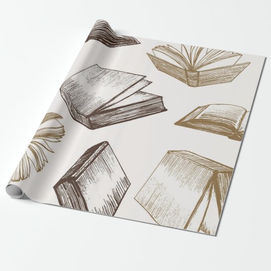 Boekenpatroon Cadeaupapier (Uitgerold)