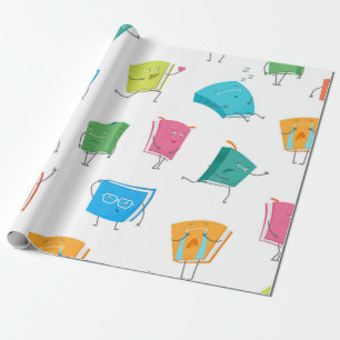 Boekenpatroon Cadeaupapier