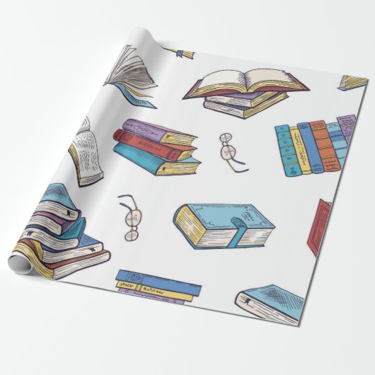 Boekenpatroon Cadeaupapier (Uitgerold)