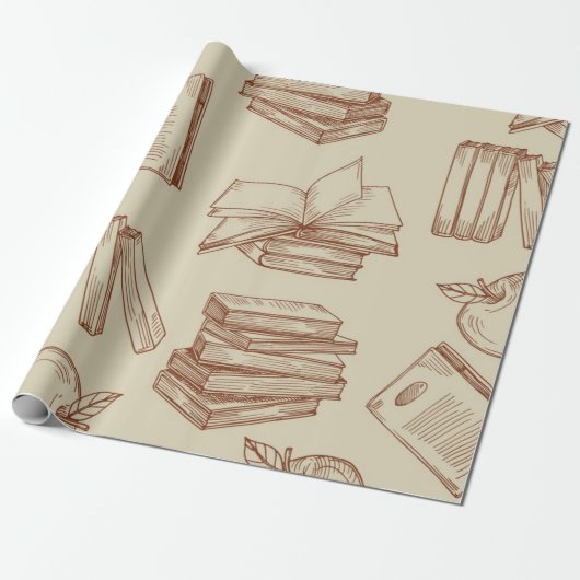 Boekenpatroon Cadeaupapier (Uitgerold)