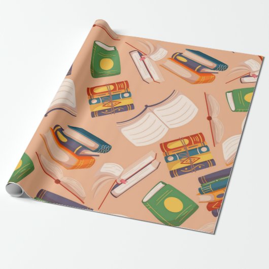 Boekenpatroon Cadeaupapier (Uitgerold)