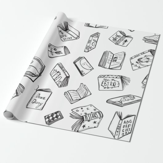 Boekenpatroon Cadeaupapier (Uitgerold)