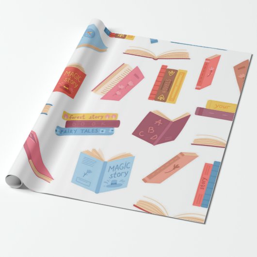 Boekenpatroon Cadeaupapier (Uitgerold)