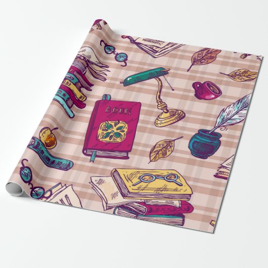 Boekenpatroon Cadeaupapier (Uitgerold)
