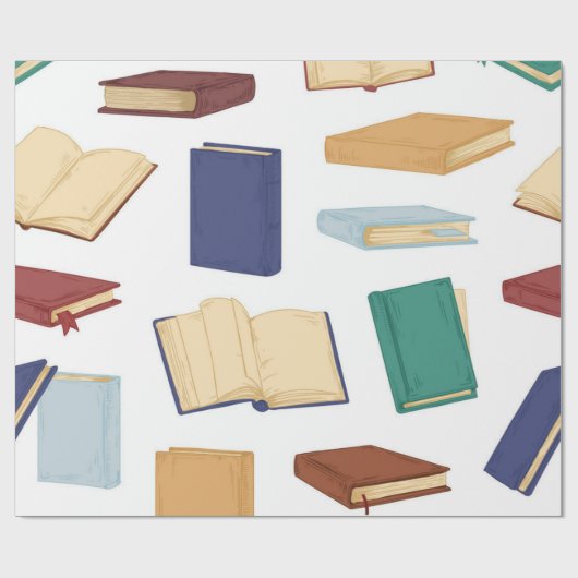 Boekenpatroon Cadeaupapier (Vlak)