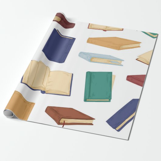 Boekenpatroon Cadeaupapier (Uitgerold)