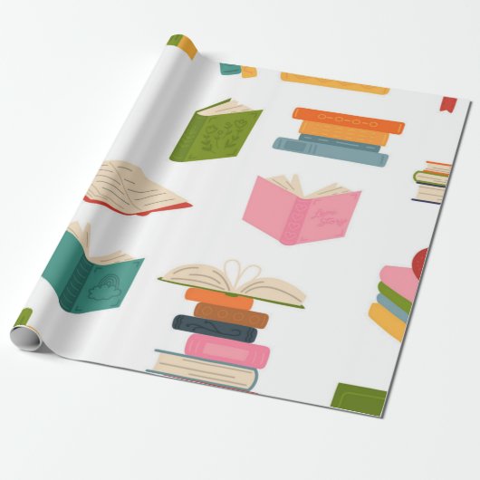 Boekenpatroon Cadeaupapier (Uitgerold)