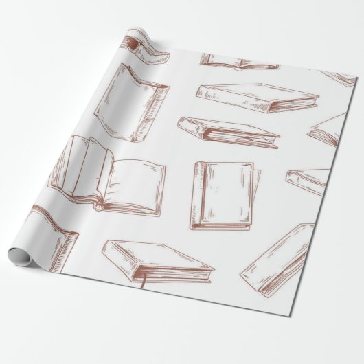 Boekenpatroon Cadeaupapier (Uitgerold)