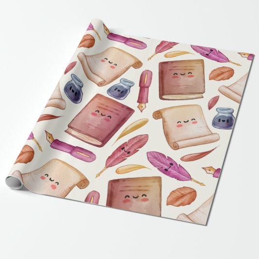 Boekenpatroon Cadeaupapier (Uitgerold)