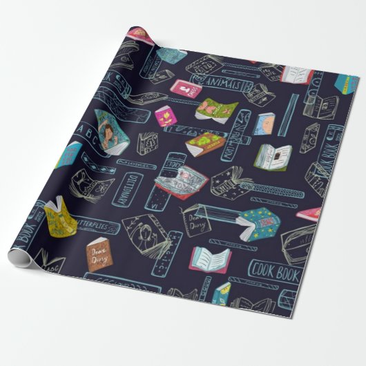 Boekenpatroon Cadeaupapier (Uitgerold)