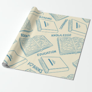 Boekenpatroon Cadeaupapier