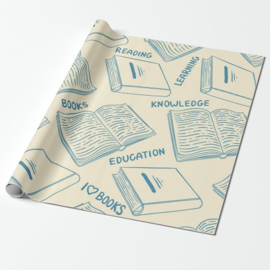 Boekenpatroon Cadeaupapier (Uitgerold)