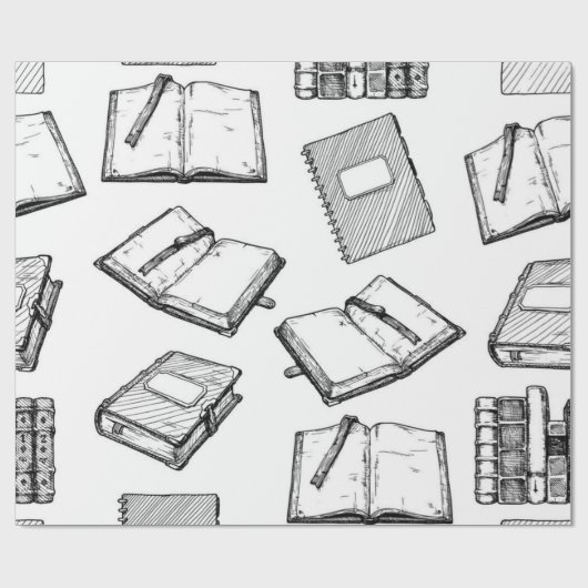 Boekenpatroon Cadeaupapier (Vlak)