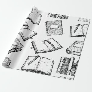 Boekenpatroon Cadeaupapier