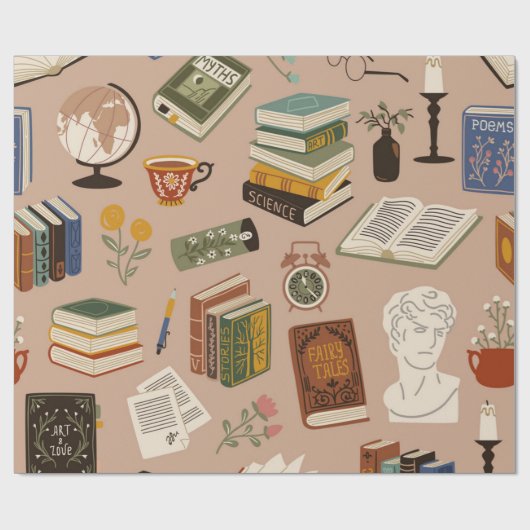 Boekenpatroon Cadeaupapier (Vlak)