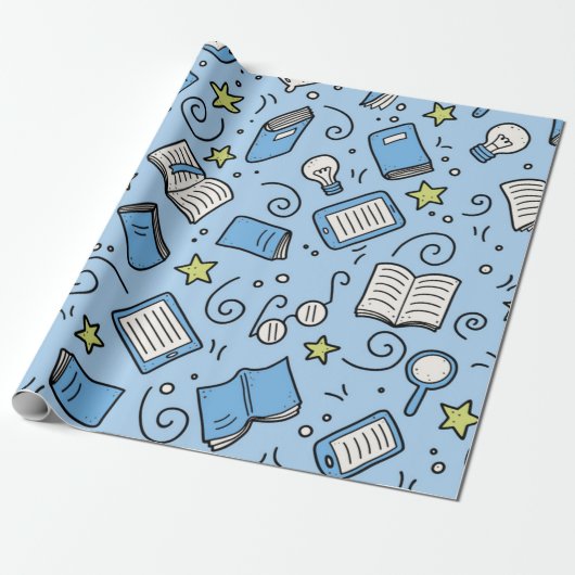 Boekenpatroon Cadeaupapier (Uitgerold)