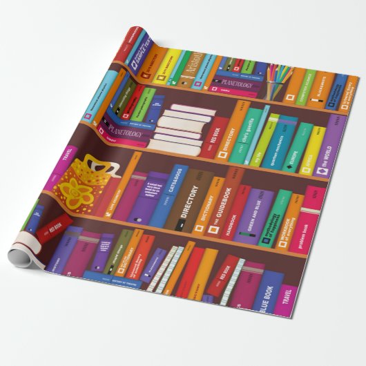 Boekenpatroon Cadeaupapier (Uitgerold)